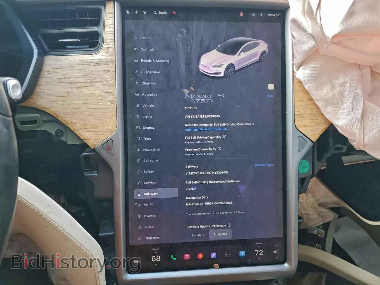 2018 TESLA MODEL S - VIN: 5YJSA1E25JF287845 - Photo 9