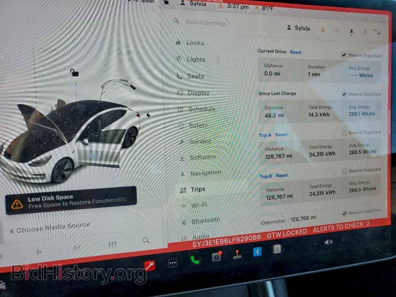 2020 TESLA MODEL 3 - VIN: 5YJ3E1EB6LF629086 - Фото 9