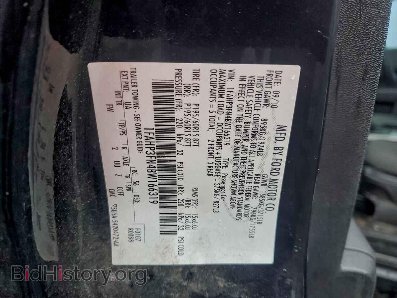 2011 FORD FOCUS - VIN: 1FAHP3FN4BW166319 - Photo 12