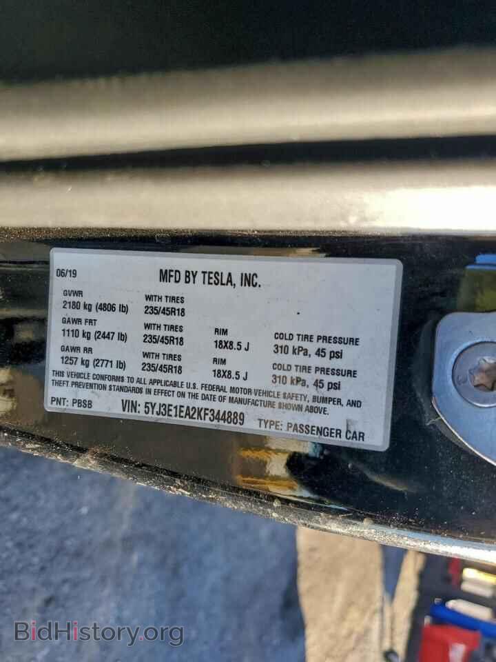 2019 TESLA MODEL 3 - VIN: 5YJ3E1EA2KF344889 - Photo 13
