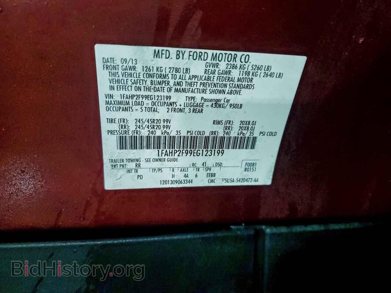 2014 FORD TAURUS - VIN: 1FAHP2F99EG123199 - Photo 13