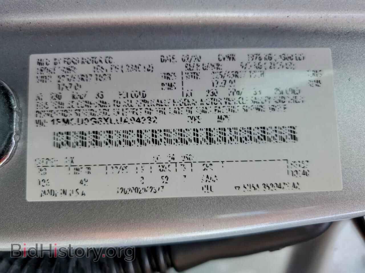 2020 FORD ESCAPE - VIN: 1FMCU0G6XLUA94232 - Фото 13