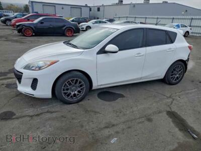 2012 Mazda 3 I, белый — VIN JM1BL1L80C1693237, Copart