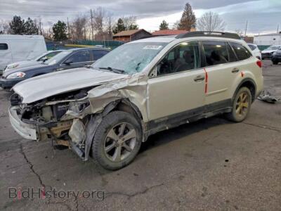 2014 Subaru OUTBACK, белый — VIN 4S4BRDPC0E2302529, Copart