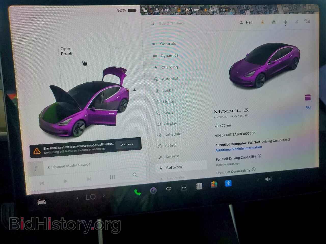 2017 TESLA MODEL 3 - VIN: 5YJ3E1EA9HF000355 - Photo 9
