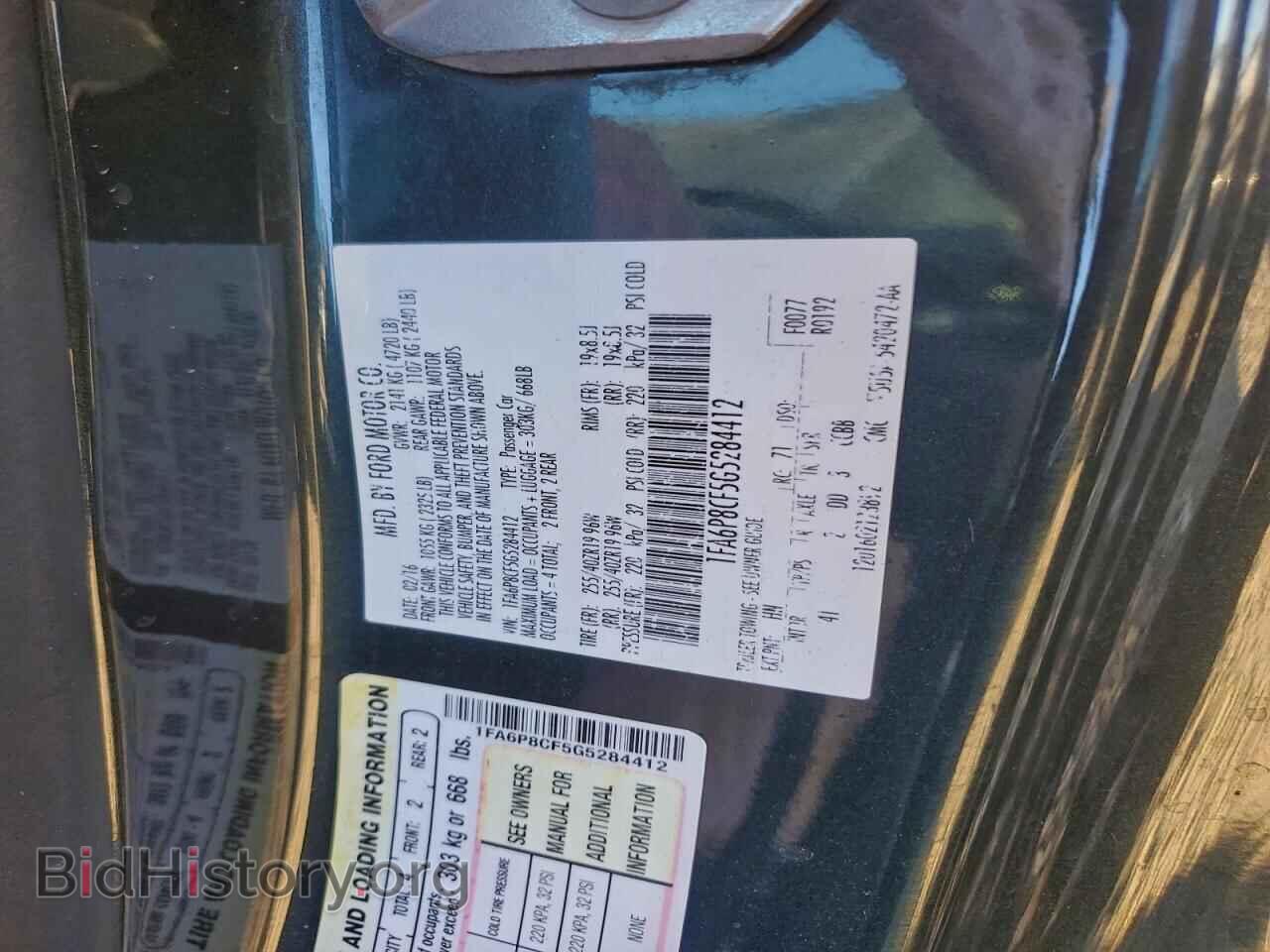 2016 FORD MUSTANG - VIN: 1FA6P8CF5G5284412 - Photo 13
