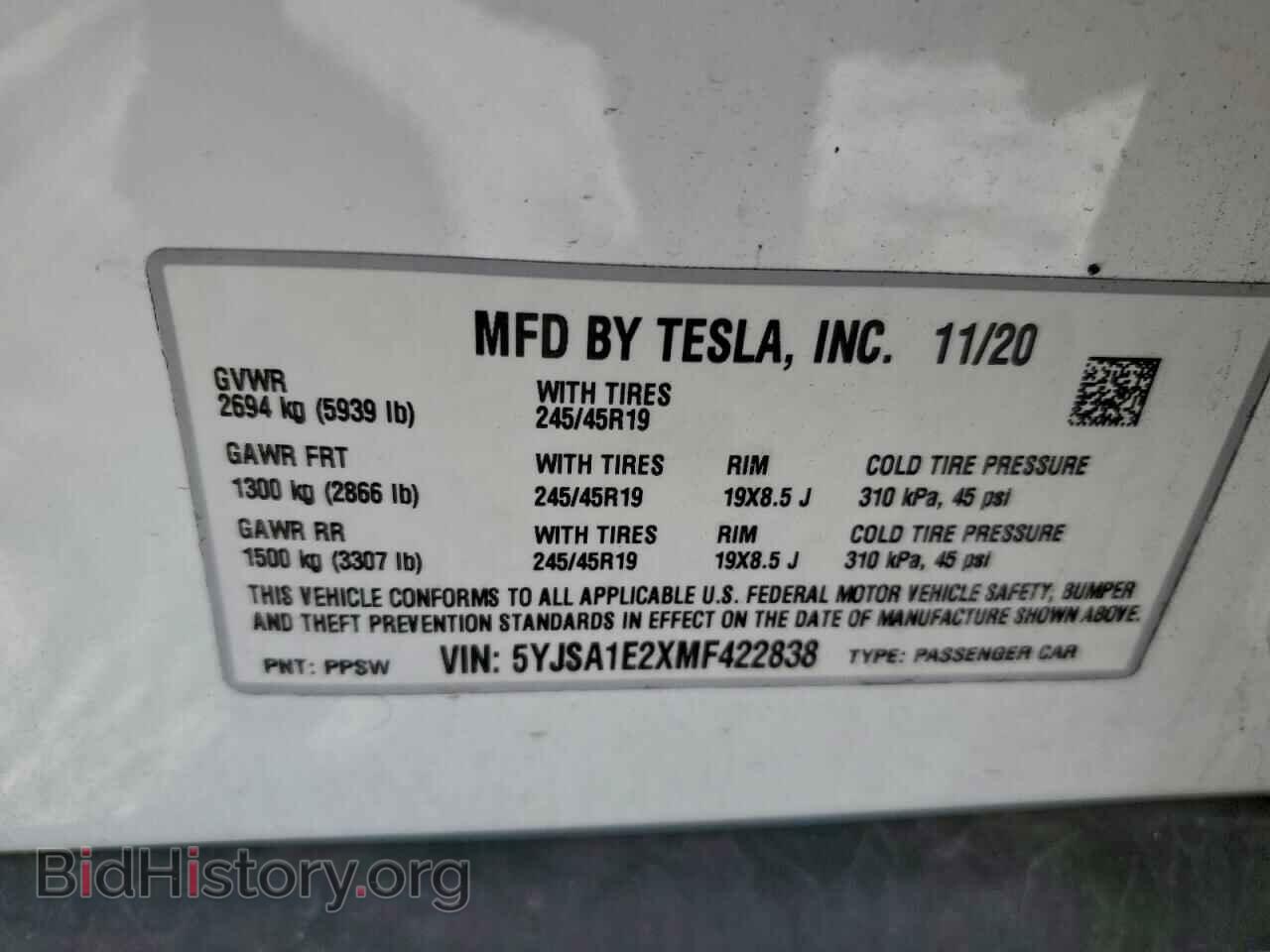 2021 TESLA MODEL S - VIN: 5YJSA1E2XMF422838 - Photo 12