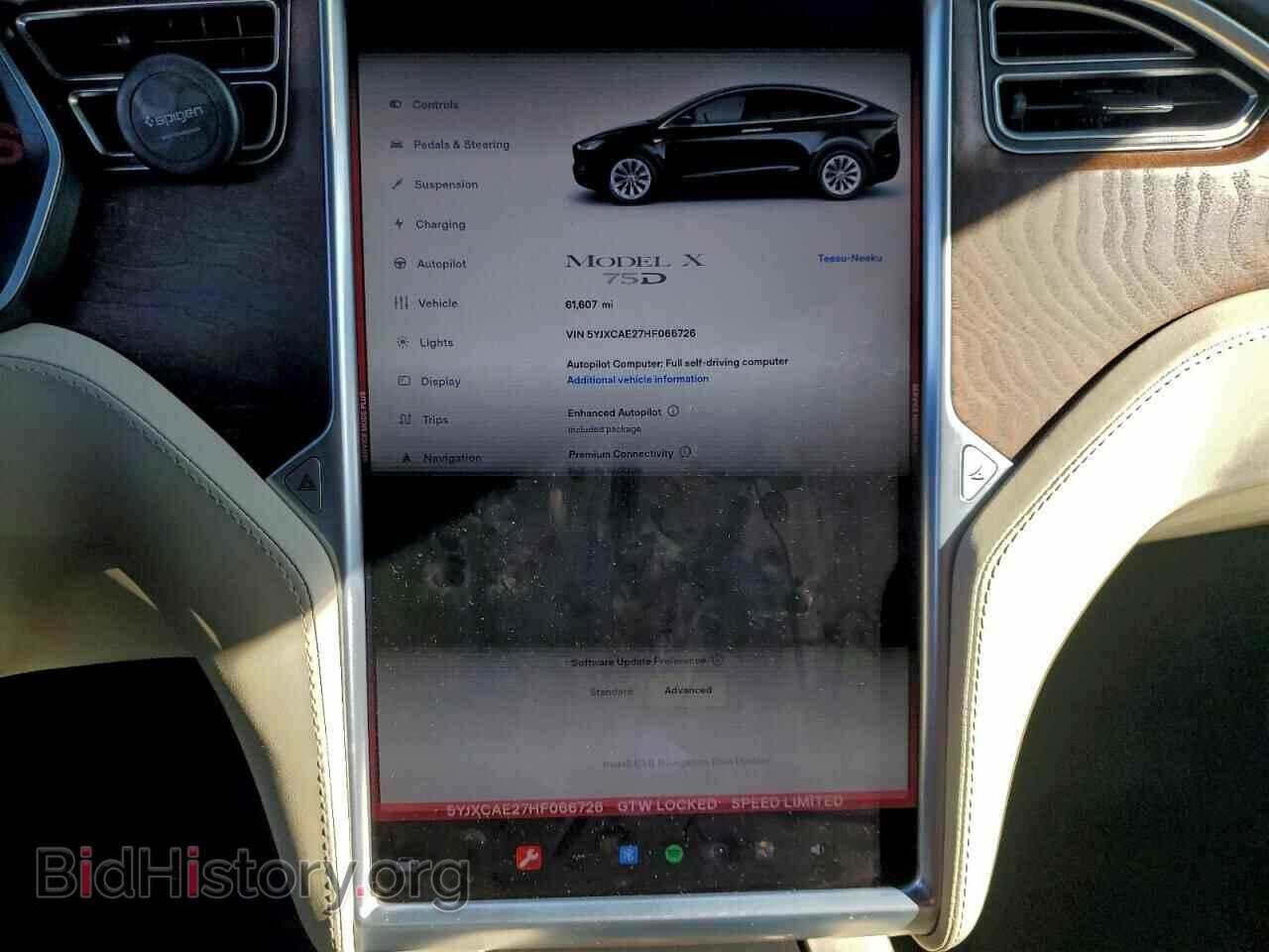 2017 TESLA MODEL X - VIN: 5YJXCAE27HF066726 - Photo 9