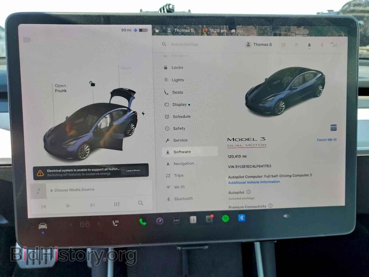 2020 TESLA MODEL 3 - VIN: 5YJ3E1EC4LF641763 - Фото 9