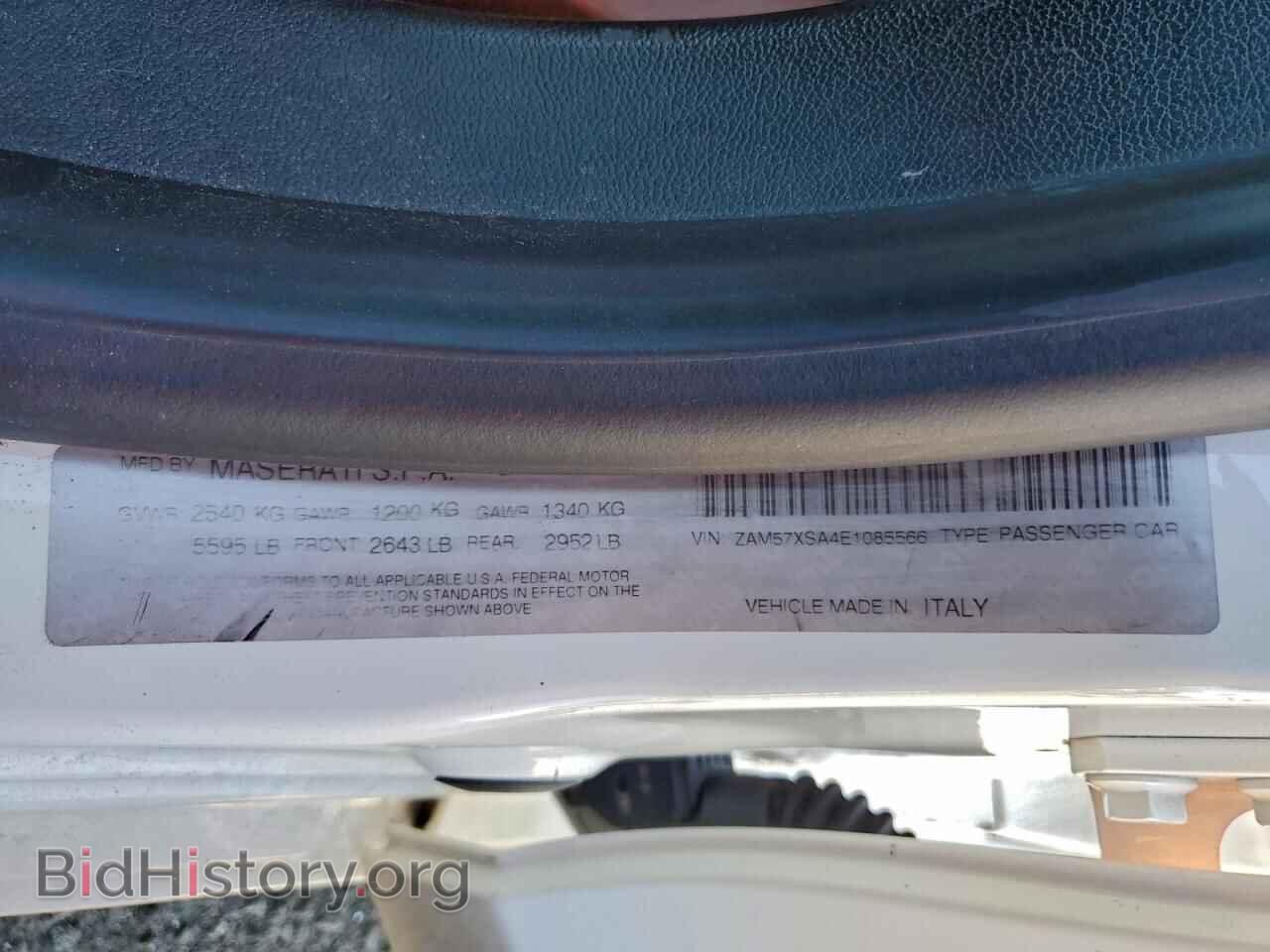 2014 MASERATI ALL MODELS - VIN: ZAM57XSA4E1085566 - Фото 12