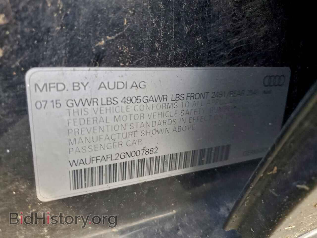 2016 AUDI A4 - VIN: WAUFFAFL2GN007882 - Фото 12