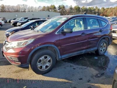 2015 Honda CRV LX, красный — VIN 5J6RM4H39FL117918, Copart