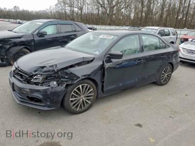 2017 Volkswagen JETTA Sport, черный — VIN 3VWD17AJ7HM304706, Copart