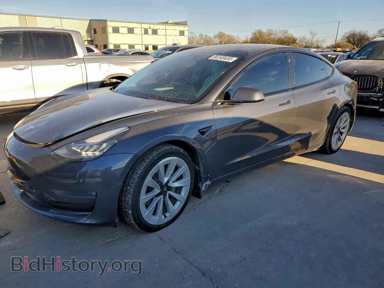 Photo 5YJ3E1EB7NF258586 - TESLA MODEL 3 2022