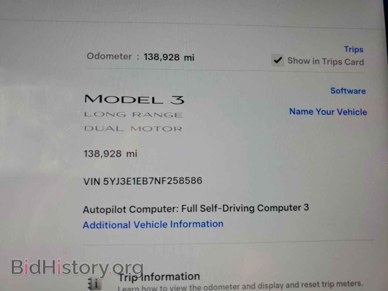 2022 TESLA MODEL 3 - VIN: 5YJ3E1EB7NF258586 - Photo 9