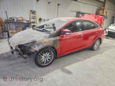 2012 Ford FOCUS SEL, red — VIN 1FAHP3H23CL245244, Copart