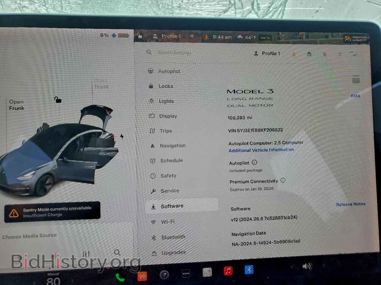 2019 TESLA MODEL 3 - VIN: 5YJ3E1EB8KF205522 - Photo 9