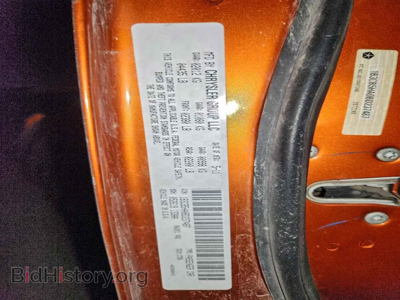 2011 DODGE CALIBER - VIN: 1B3CB5HA0BD237487 - Фото 12
