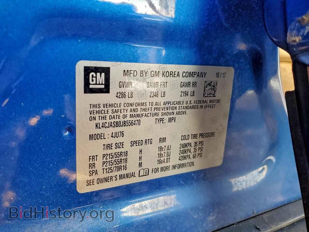2018 BUICK ENCORE - VIN: KL4CJASB0JB556470 - Фото 13