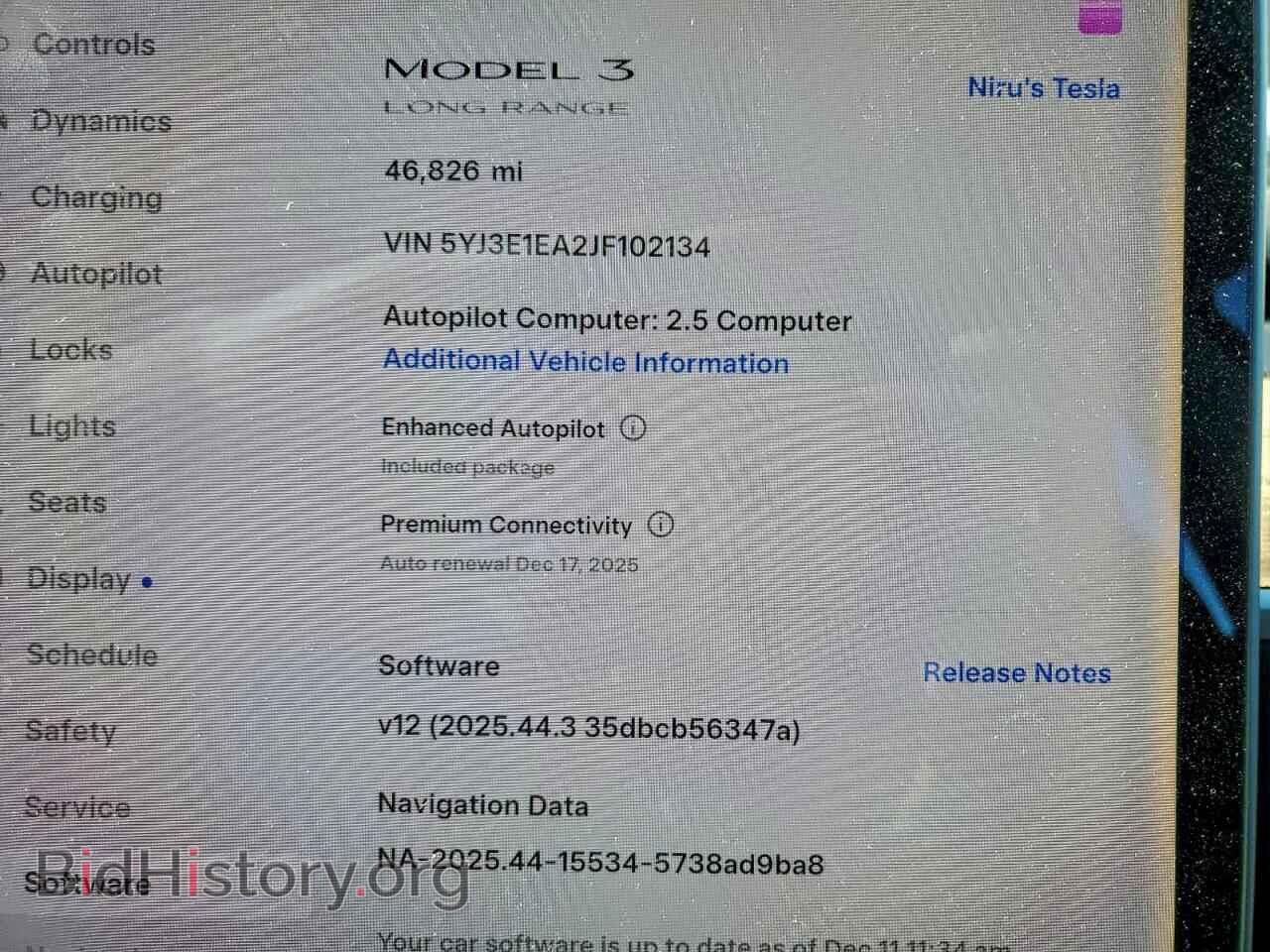 2018 TESLA MODEL 3 - VIN: 5YJ3E1EA2JF102134 - Photo 9