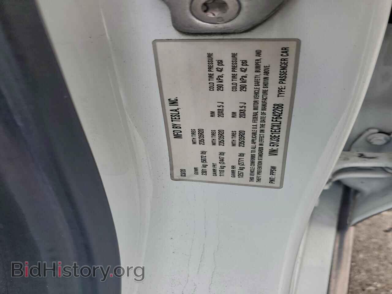 2020 TESLA MODEL 3 - VIN: 5YJ3E1ECXLF642268 - Фото 12