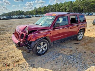 2014 Jeep PATRIOT Latitude, красный — VIN 1C4NJPFB2ED917106, Copart