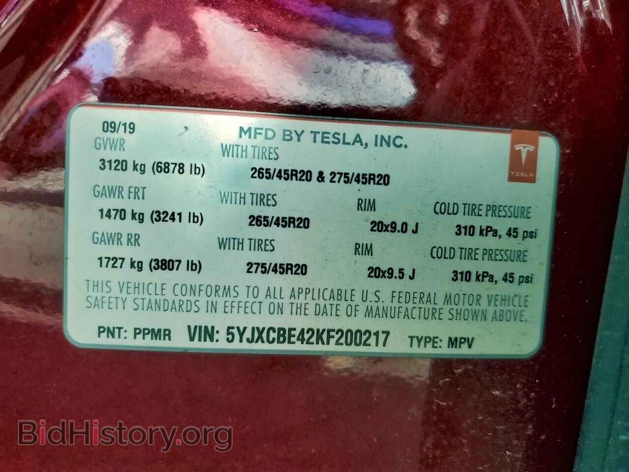 2019 TESLA MODEL X - VIN: 5YJXCBE42KF200217 - Photo 13