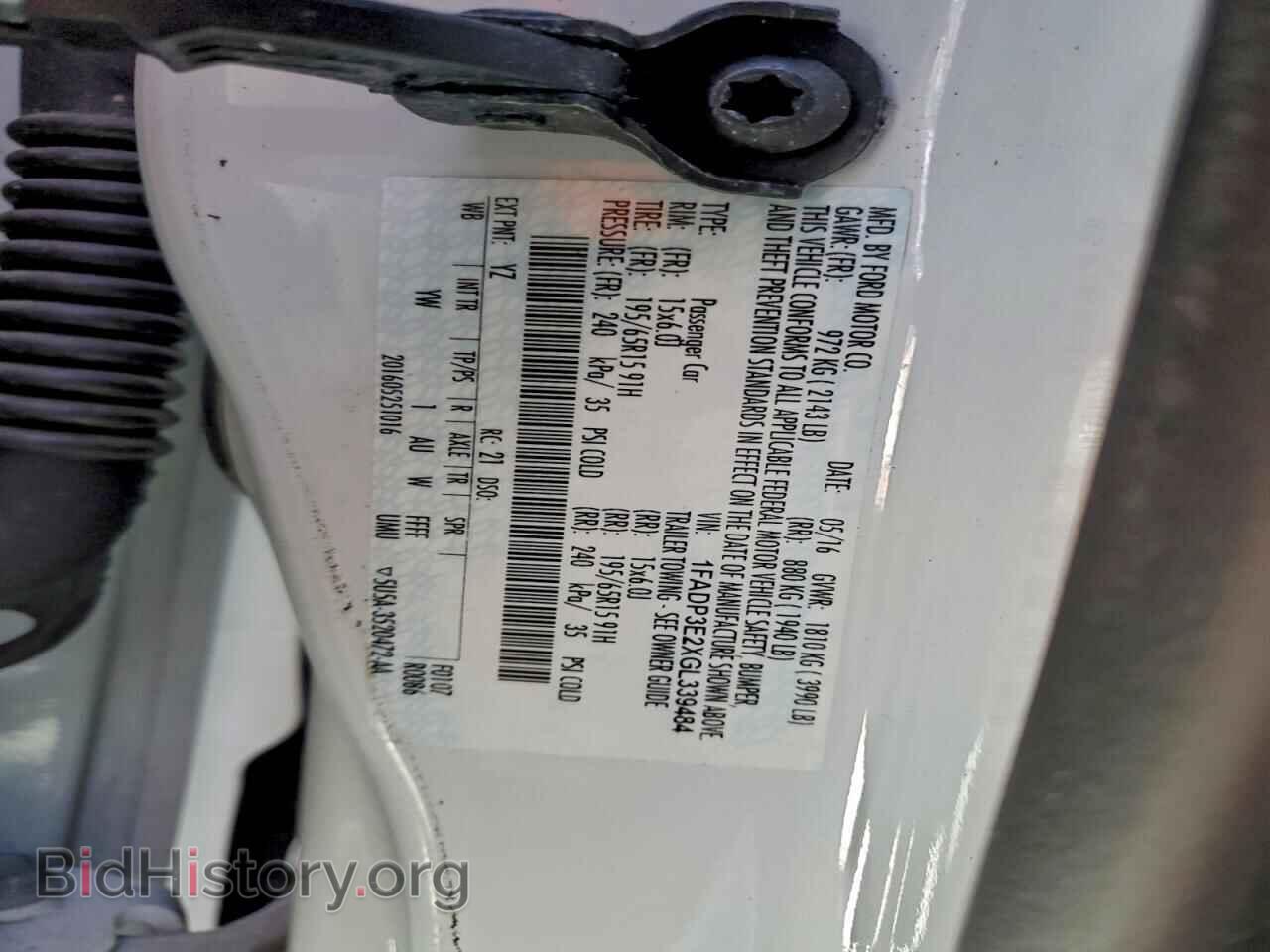 2016 FORD FOCUS - VIN: 1FADP3E2XGL339484 - Фото 13