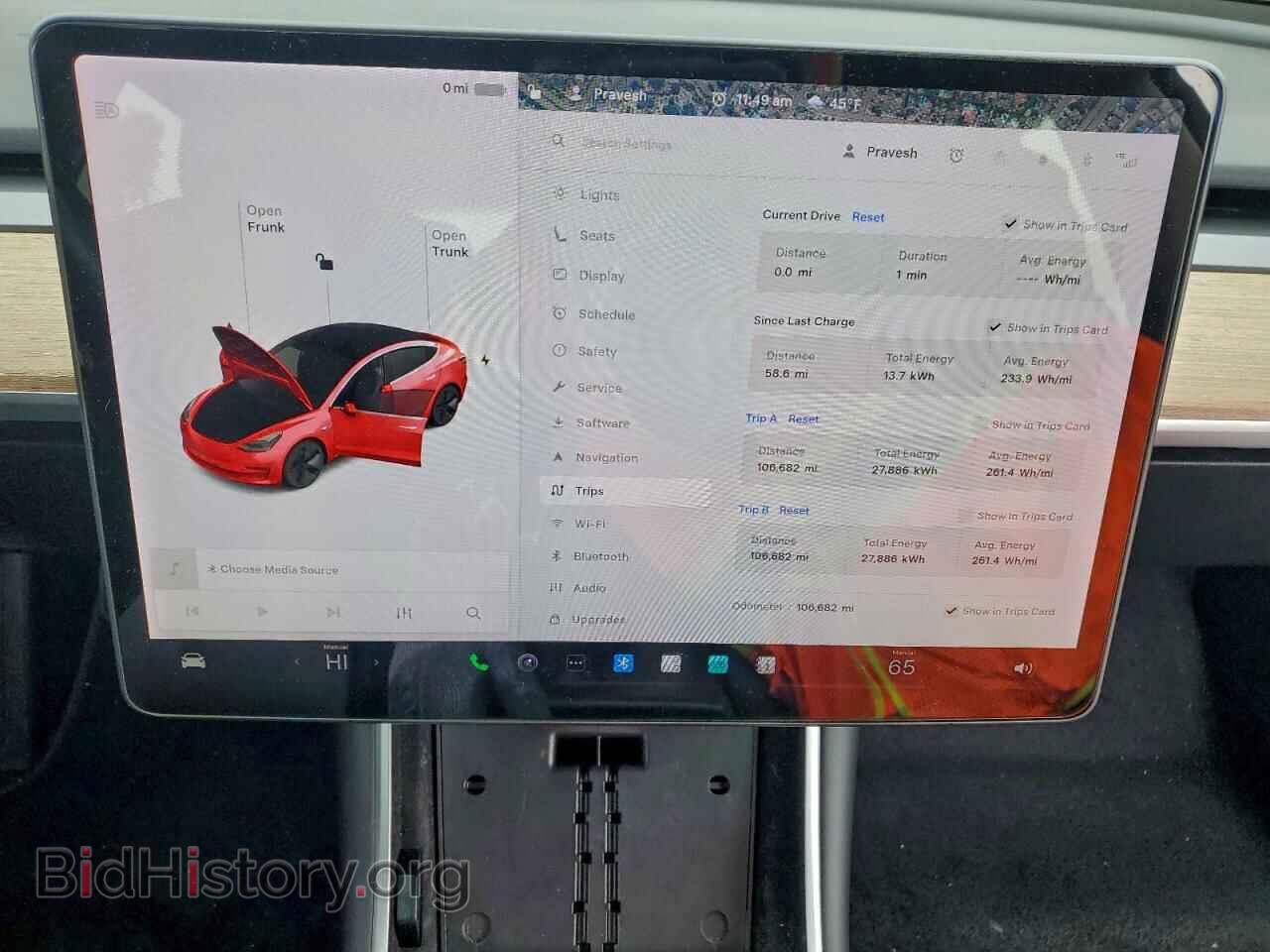 2019 TESLA MODEL 3 - VIN: 5YJ3E1EA5KF305021 - Photo 9