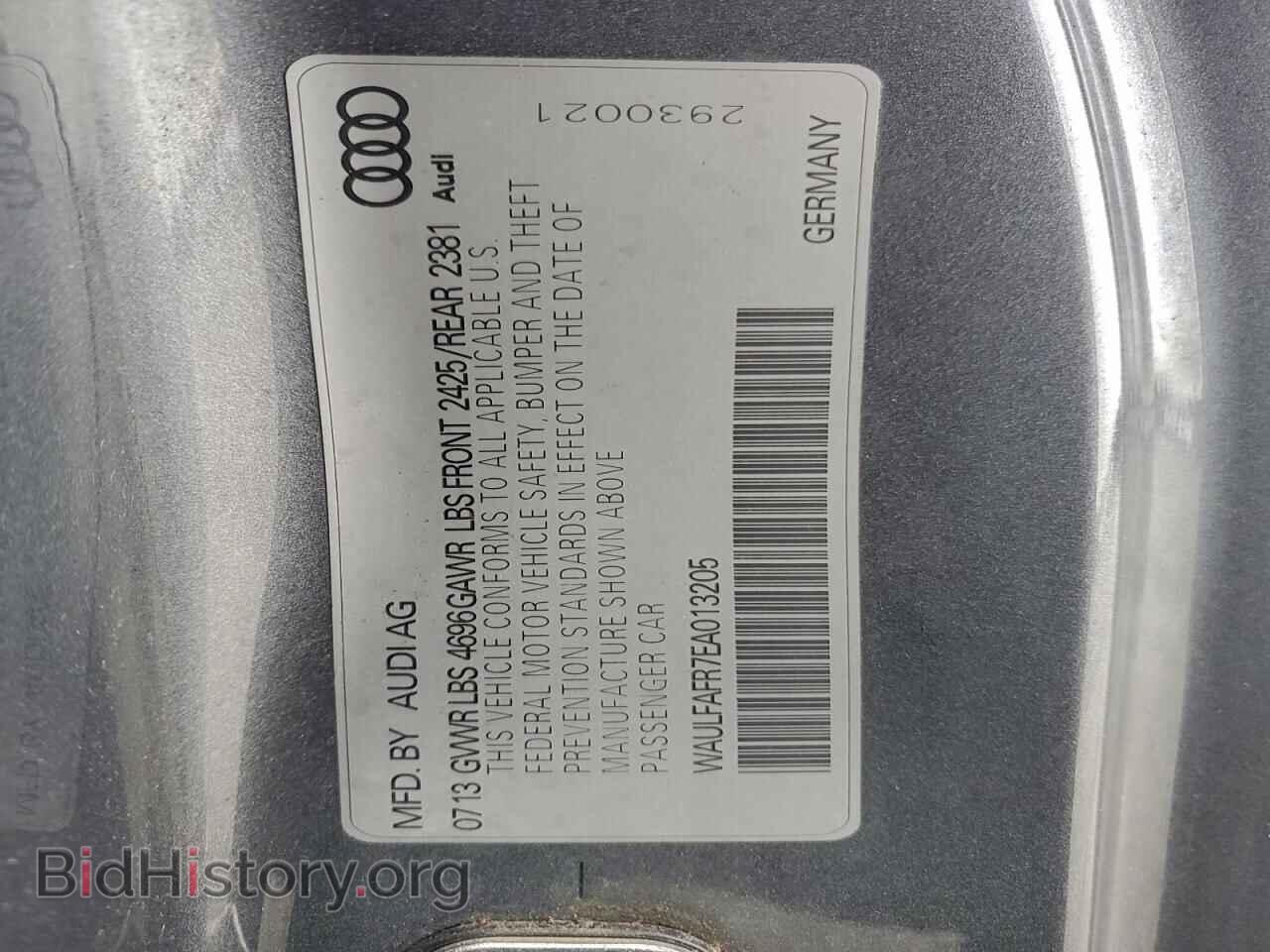 2014 AUDI A5 - VIN: WAULFAFR7EA013205 - Photo 13