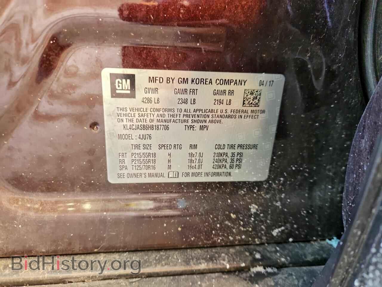 2017 BUICK ENCORE - VIN: KL4CJASB6HB187706 - Photo 13