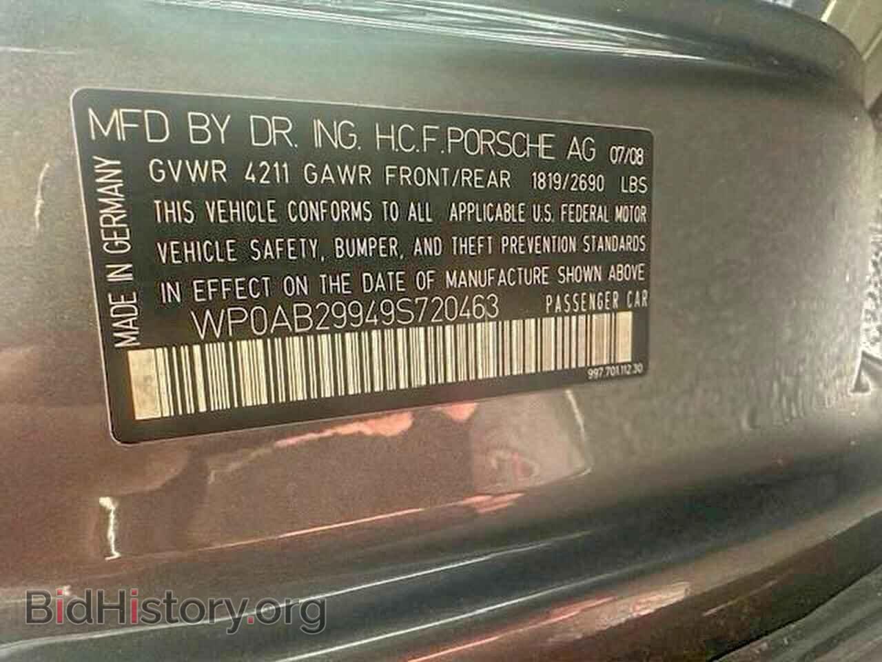 2009 PORSCHE 911 - VIN: WP0AB29949S720463 - Фото 10