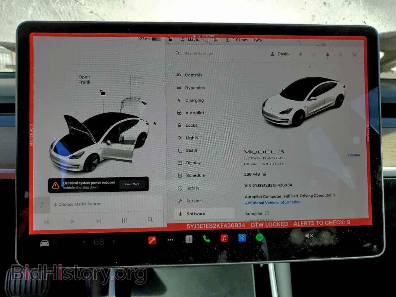 2019 TESLA MODEL 3 - VIN: 5YJ3E1EB2KF436934 - Photo 9