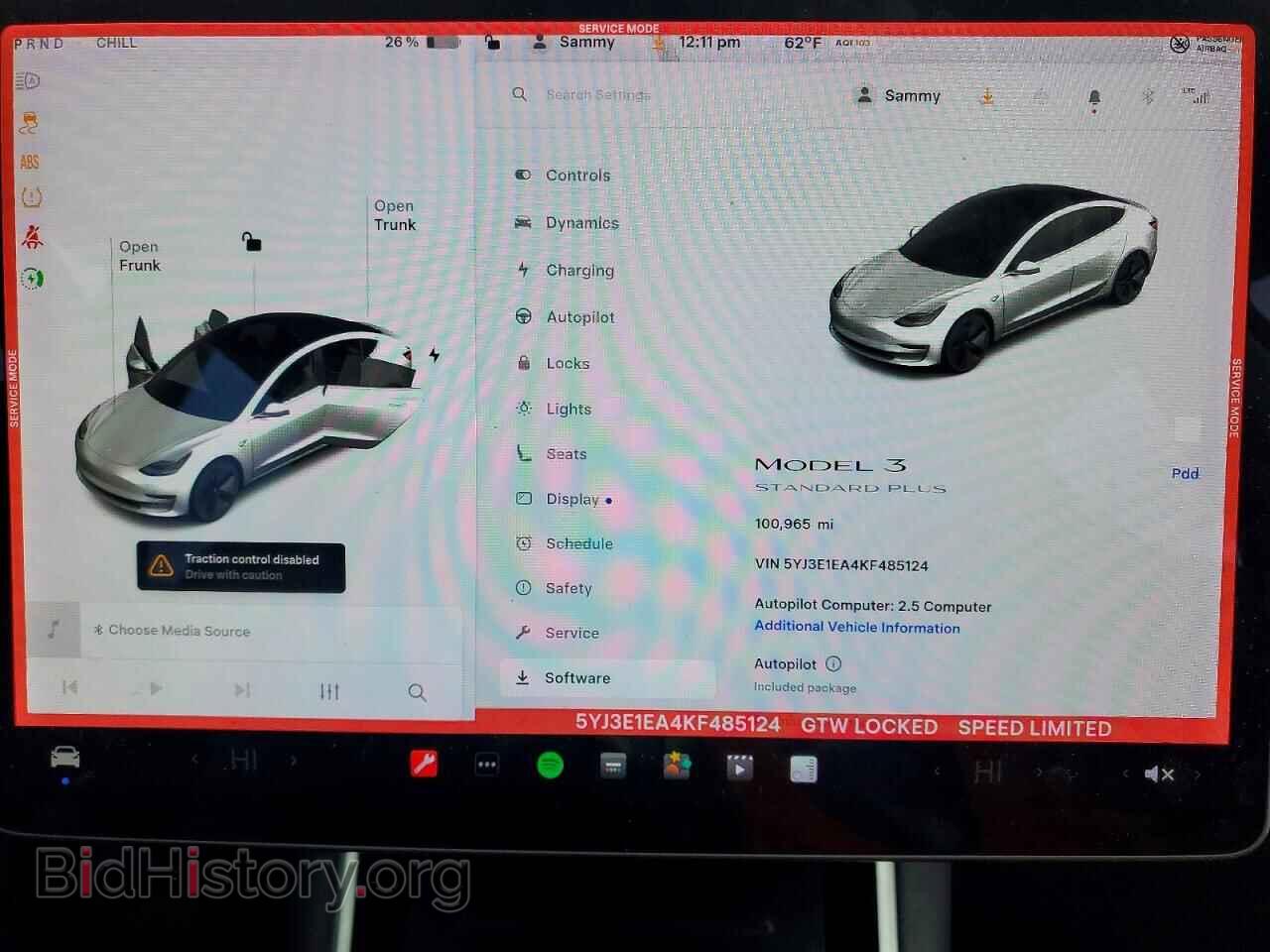 2019 TESLA MODEL 3 - VIN: 5YJ3E1EA4KF485124 - Фото 9