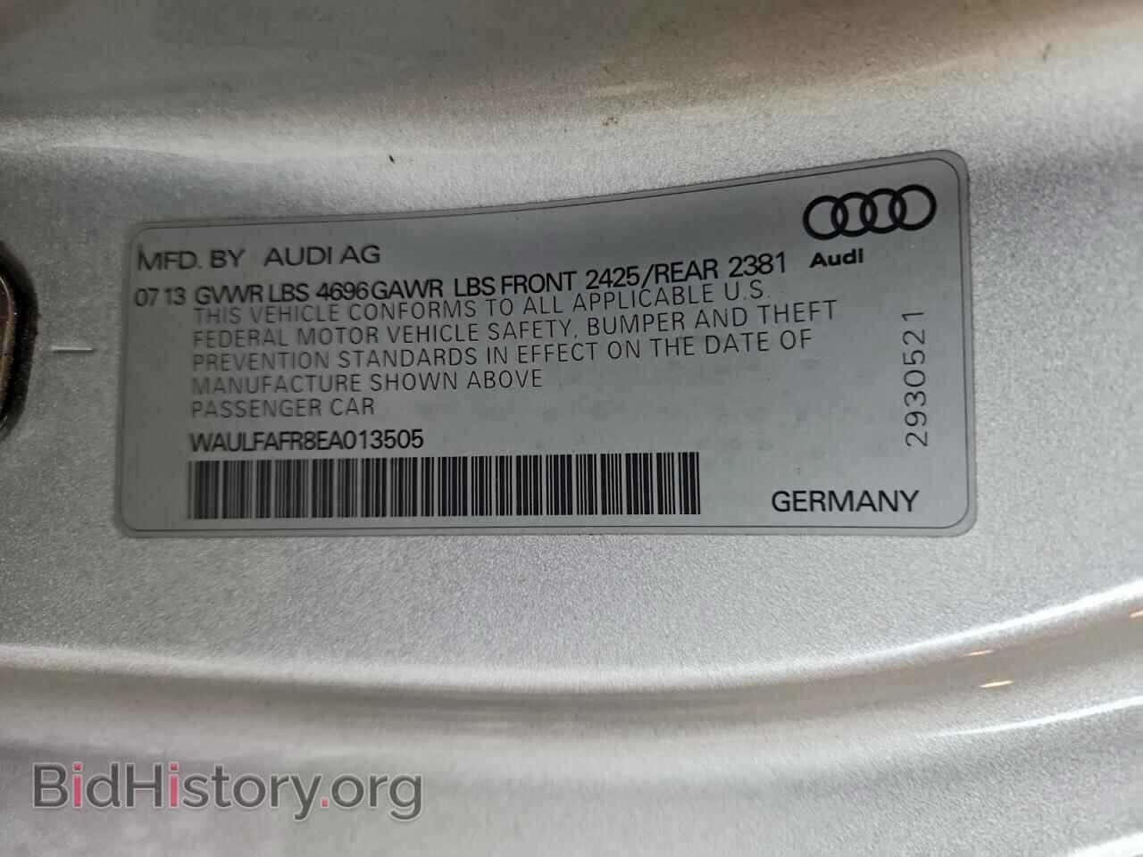 2014 AUDI A5 - VIN: WAULFAFR8EA013505 - Photo 12