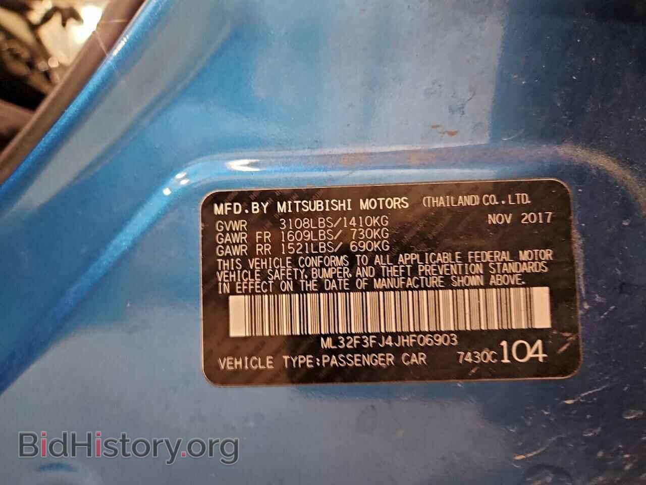2018 MITSUBISHI MIRAGE - VIN: ML32F3FJ4JHF06903 - Фото 12