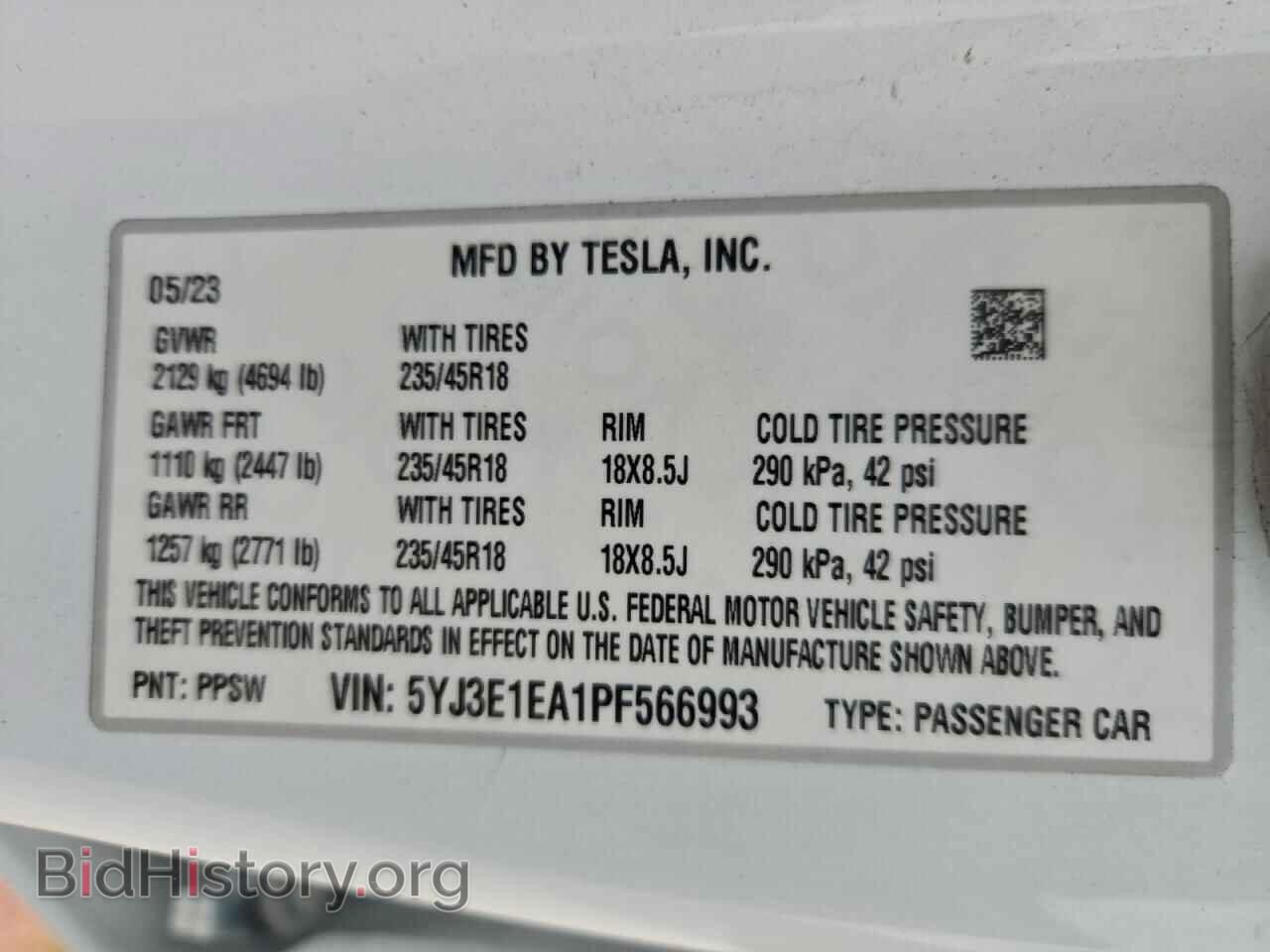 2023 TESLA MODEL 3 - VIN: 5YJ3E1EA1PF566993 - Photo 13