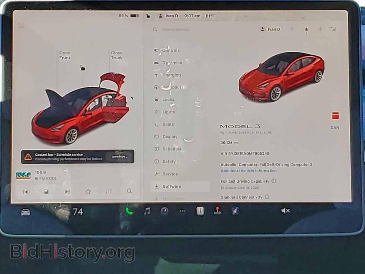 2021 TESLA MODEL 3 - VIN: 5YJ3E1EA0MF995246 - Фото 9