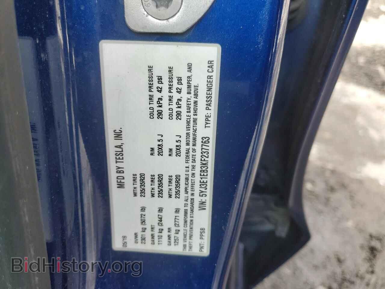 2019 TESLA MODEL 3 - VIN: 5YJ3E1EB3KF237763 - Photo 12