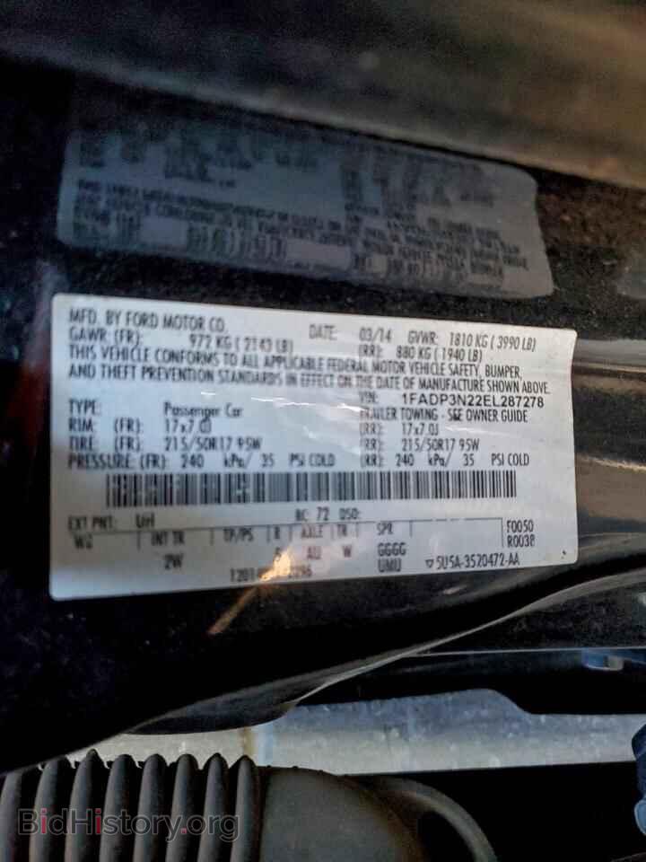 2014 FORD FOCUS - VIN: 1FADP3N22EL287278 - Фото 12