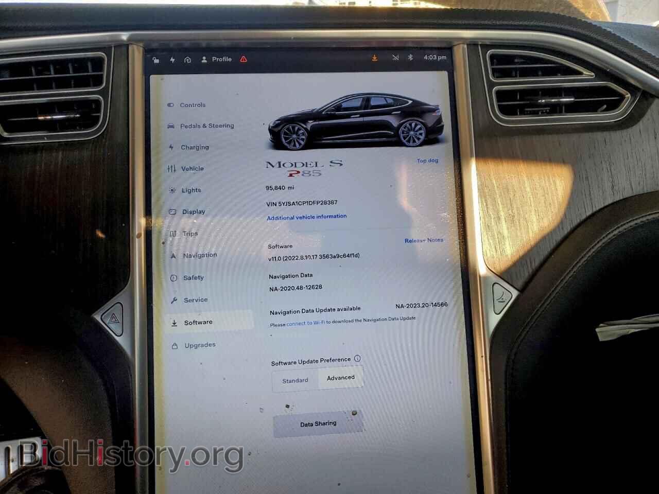 2013 TESLA MODEL S - VIN: 5YJSA1CP1DFP28387 - Photo 9