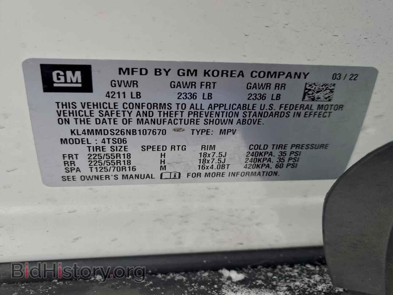 2022 BUICK ENCORE - VIN: KL4MMDS26NB107670 - Фото 13