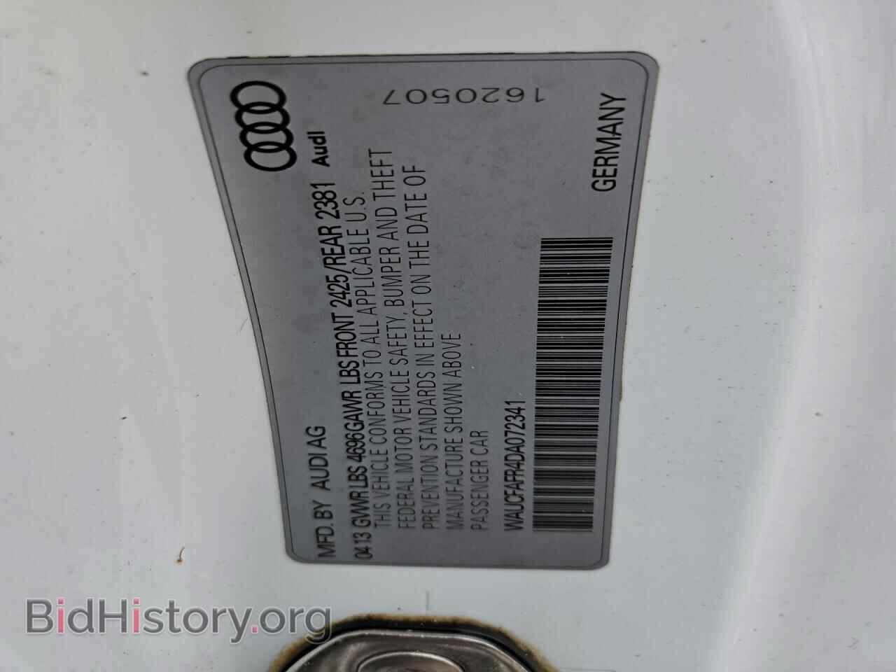 2013 AUDI A5 - VIN: WAUCFAFR4DA072341 - Photo 12