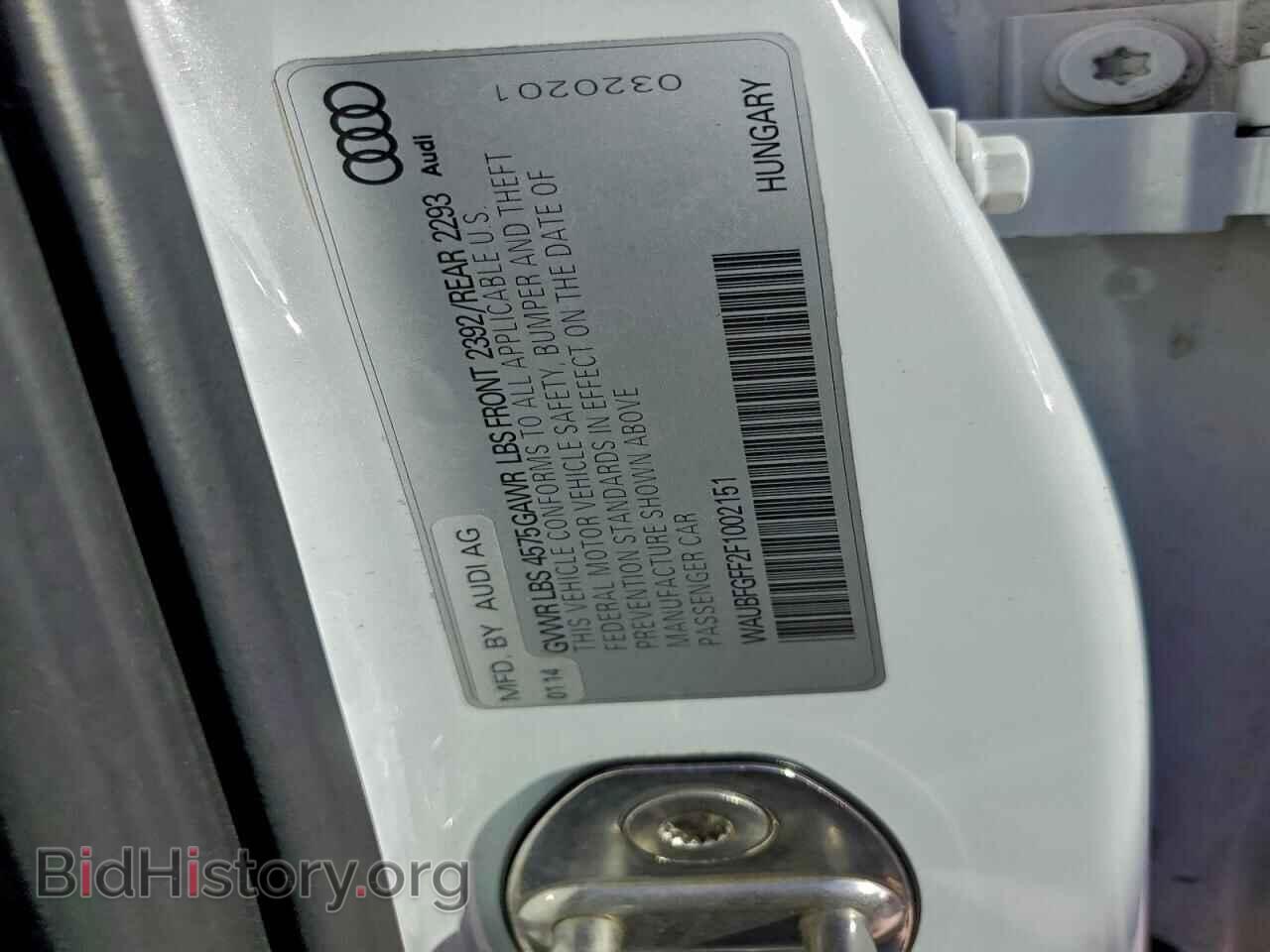 2015 AUDI A3 - VIN: WAUBFGFF2F1002151 - Фото 13