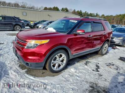 2013 Ford EXPLORER LIMITED, burgundy — VIN 1FM5K8F87DGC71626, Copart