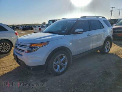 2015 Ford EXPLORER Limited, white — VIN 1FM5K8F88FGA26577, Copart