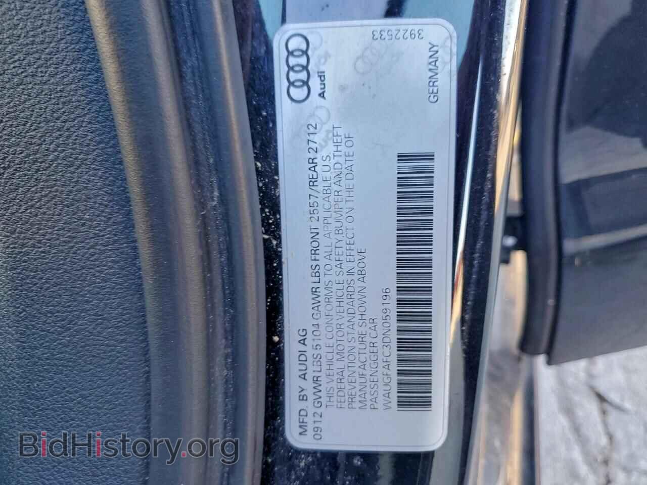 2013 AUDI A6 - VIN: WAUGFAFC3DN059196 - Photo 12