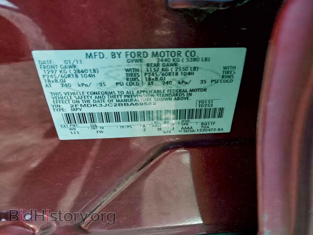 2011 FORD EDGE - VIN: 2FMDK3JC2BBA69582 - Photo 13