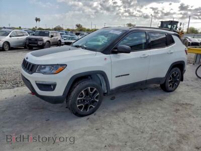 2020 Jeep COMPASS Trailhawk, белый — VIN 3C4NJDDB6LT163068, Copart