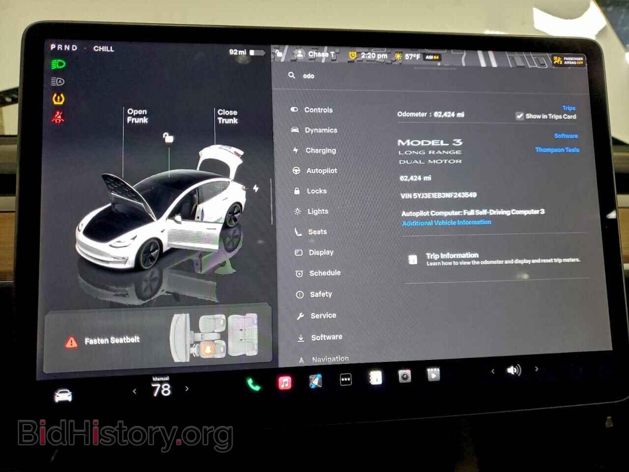 2022 TESLA MODEL 3 - VIN: 5YJ3E1EB3NF243549 - Photo 9